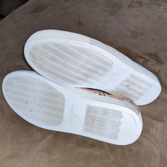 Sam Edelman Lily Floral Slide On Sneakers Shoes Flowers Pink - Picture 7 of 7